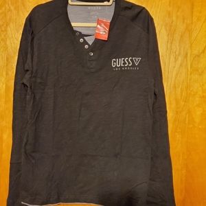 GUESS LOS ANGELES  100%cotton man sweater color bl